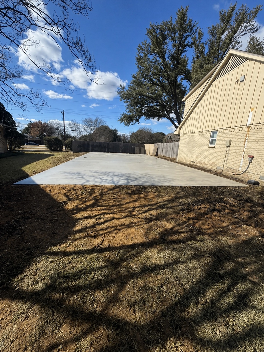 Side access slab